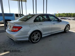 2013 Mercedes-Benz C 250 Sport with VIN WDDGF4HB4DA763879, listed as a Copart auction lot 53202615 with 93,641 mi miles and Salvage Title. Bid and sale history available at carsss.com. Image 3.
