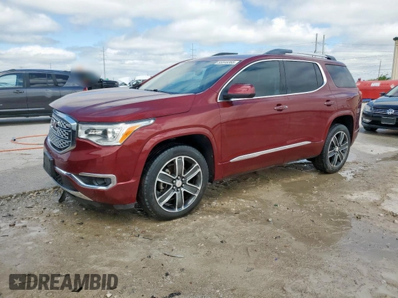 2018 GMC Acadia Denali with VIN 1GKKNPLS1JZ132069, listed as a Copart auction lot 55849365 with 76,936 mi miles and Salvage title. Bid and sale history available at DreamBid. Image 1.