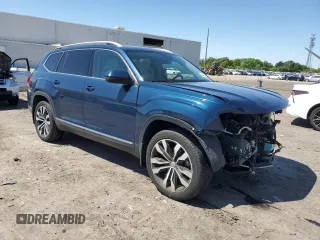 2019 Volkswagen Atlas SEL Premium z VIN 1V2NR2CA9KC602262, wystawiony jako Copart lot #54490045 z przebiegiem 57 367 mil mil oraz Szkoda całkowita • Salvage title. Historia ofert i sprzedaży dostępna na DreamBid. Obrazek 4.