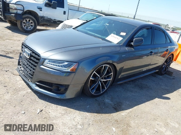2016 Audi S8 Plus with VIN WUAJ5AFD2GN900596, listed as a IAAI auction lot 42014762 with 1 mi miles. Bid and sale history available at carsss.com. Image 17.