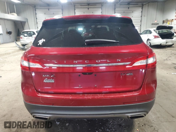 2016 Lincoln MKX Reserve with VIN 2LMTJ8LP1GBL37738, listed as a Copart auction lot 55733865 with 115,260 mi miles and Clean Title. Bid and sale history available at DreamBid. Image 6.