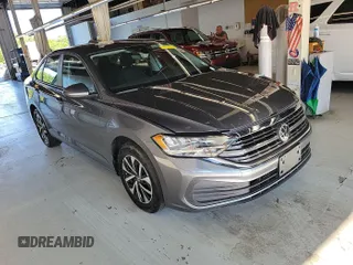 2024 Volkswagen Jetta S with VIN 3VW5M7BU5RM079143, listed as a IAAI auction lot 42851039 with 22,619 mi miles and . Bid and sale history available at DreamBid. Image 5.