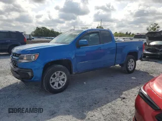 2021 Chevrolet Colorado 2WD LT with VIN 1GCHSCEN5M1258078, listed as a Copart auction lot 50083485 with 64,891 mi miles and Salvage Title. Bid and sale history available at carsss.com. Image 1.