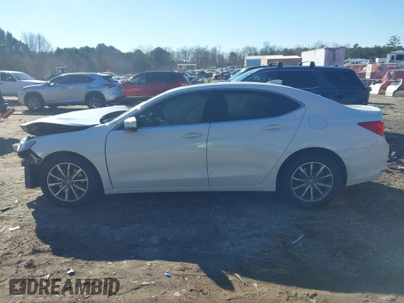 2020 Acura TLX with VIN 19UUB1F37LA013167, listed as a IAAI auction lot 41353081 with 60,061 mi miles. Bid and sale history available at carsss.com. Image 14.
