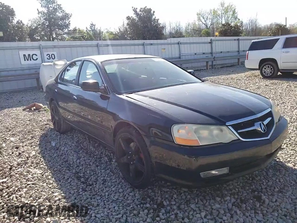 2003 Acura TL with VIN 19UUA56663A041370, listed as a Copart auction lot 62741844 with 319,180 mi miles and Salvage Title. Bid and sale history available at carsss.com. Image 12.