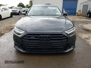 2021 Audi A8 with VIN WAU8EAF82MN033093, listed as a Copart auction lot 67244024 with 37,376 mi miles and Salvage Title. Bid and sale history available at carsss.com. Image 5.