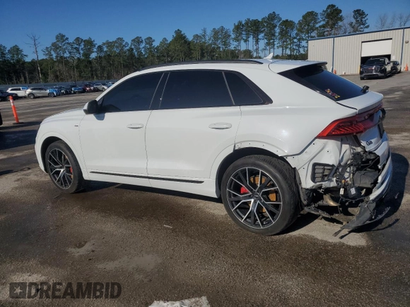 2019 Audi Q8 Prestige with VIN WA1FVAF13KD047532, listed as a Copart auction lot 48422995 with 0 mi miles and Salvage Title. Bid and sale history available at carsss.com. Image 2.