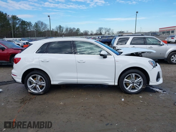 2023 Audi Q3 S line Premium Plus with VIN WA1EECF36P1140594, listed as a IAAI auction lot 41283650 with 14,793 mi miles and . Bid and sale history available at DreamBid. Image 13.
