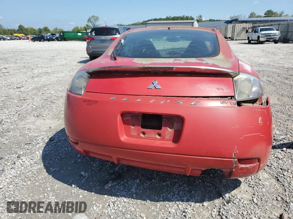 2006 Mitsubishi Eclipse GT with VIN 4A3AK34T86E010742, listed as a Copart auction lot 71795704 with 221,958 mi miles and Salvage Title. Bid and sale history available at carsss.com. Image 6.