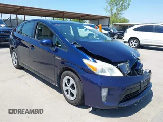 2012 Toyota Prius One with VIN JTDKN3DU2C1559380, listed as a IAAI auction lot 42041076 with 222,740 mi miles. Bid and sale history available at carsss.com. Image 1.