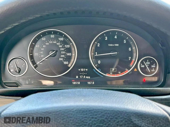 2013 BMW 5 Series 535i with VIN WBAFR7C59DC825858, listed as a Copart auction lot 62309005 with 18,518 mi miles and Clean title. Bid and sale history available at DreamBid. Image 8.