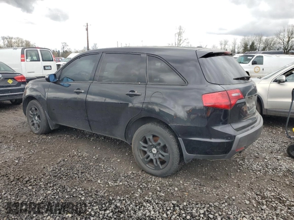 2009 Acura MDX Tech Pkg with VIN 2HNYD28609H501761, listed as a Copart auction lot 44110645 with Not Provided miles and Salvage Title. Bid and sale history available at carsss.com. Image 2.