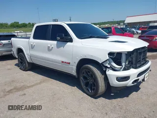 2022 Ram 1500 Limited with VIN 1C6SRFHT6NN294814, listed as a IAAI auction lot 42390436 with 57,773 mi miles and . Bid and sale history available at DreamBid. Image 1.
