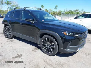 2023 Mazda CX-50 2.5 Turbo with VIN 7MMVABXY1PN126178, listed as a IAAI auction lot 41707411 with 27,179 mi miles. Bid and sale history available at carsss.com. Image 1.