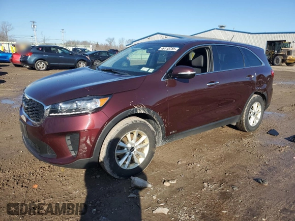 2019 Kia Sorento LX with VIN 5XYPGDA31KG508744, listed as a Copart auction lot 49115785 with 84,601 mi miles and Salvage Title. Bid and sale history available at DreamBid. Image 1.