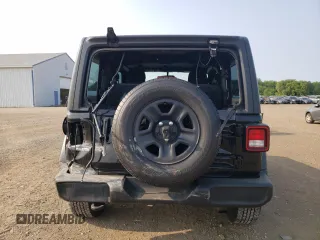 2018 Jeep Wrangler Sport with VIN 1C4GJXAN5JW180105, listed as a Copart auction lot 59057745 with 57,310 mi miles and Salvage title. Bid and sale history available at DreamBid. Image 6.