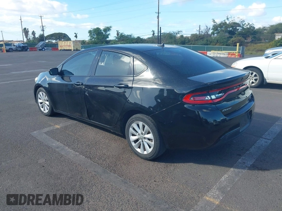2015 Dodge Dart Aero with VIN 1C3CDFDH1FD363899, listed as a IAAI auction lot 41007996 with 91,696 mi miles. Bid and sale history available at carsss.com. Image 3.