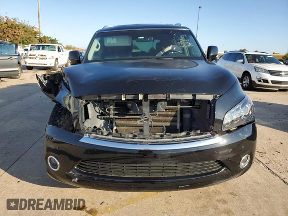 2011 Infiniti QX56 8-passenger with VIN JN8AZ2NC8B9303121, listed as a Copart auction lot 79643554 with 187,950 mi miles and Salvage Title. Bid and sale history available at carsss.com. Image 5.