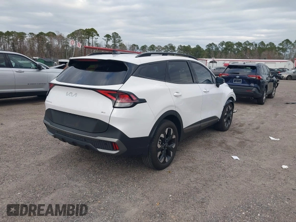 2023 Kia Sportage X-Line with VIN 5XYK6CAFXPG130819, listed as a IAAI auction lot 41420601 with 15,060 mi miles. Bid and sale history available at carsss.com. Image 4.
