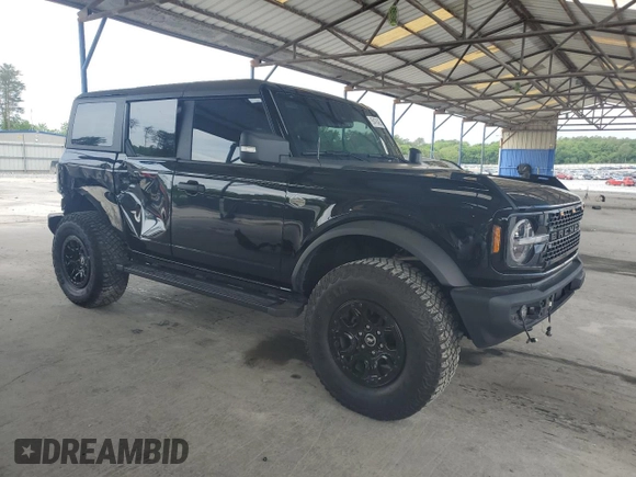 2022 Ford Bronco with VIN 1FMEE5DP5NLB41837, listed as a Copart auction lot 55476425 with 24,012 mi miles and Salvage title. Bid and sale history available at DreamBid. Image 4.