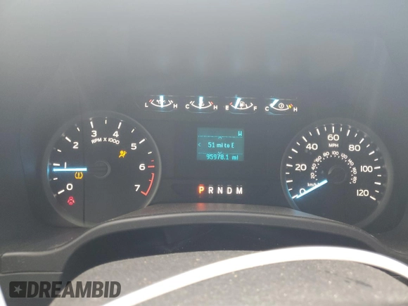 2019 Ford F-150 XL with VIN 1FTEW1E55KFB20343, listed as a Copart auction lot 43975165 with 95,978 mi miles and Salvage Title. Bid and sale history available at carsss.com. Image 9.