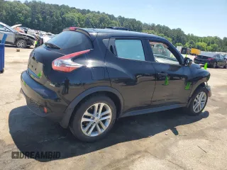 2015 Nissan Juke SV with VIN JN8AF5MV5FT558184, listed as a Copart auction lot 57761285 with 57,025 mi miles and Salvage title. Bid and sale history available at DreamBid. Image 3.