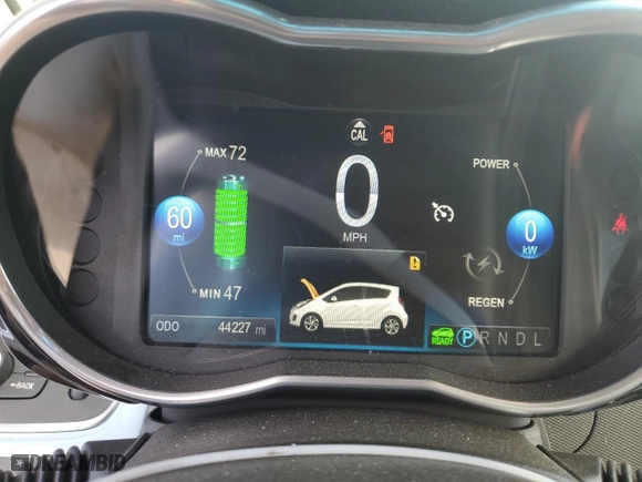 2015 Chevrolet Spark EV LT with VIN KL8CK6S05FC748153, listed as a Copart auction lot 78482114 with 44,227 mi miles and Salvage Title. Bid and sale history available at carsss.com. Image 9.
