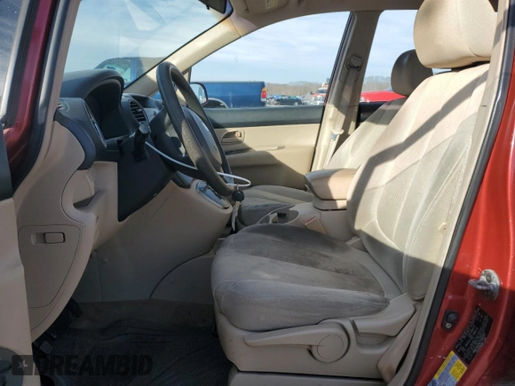 2007 Kia Rondo LX Base with VIN KNAFG525X77087917, listed as a Copart auction lot 89149155 with 126,314 mi miles and Non Repairable. Bid and sale history available at carsss.com. Image 7.