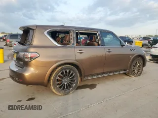 2017 Infiniti QX80 with VIN JN8AZ2NE6H9154010, listed as a Copart auction lot 51091515 with 146,485 mi miles and Clean Title. Bid and sale history available at carsss.com. Image 3.