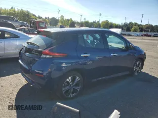 2021 Nissan LEAF SL Plus with VIN 1N4BZ1DV0MC556412, listed as a Copart auction lot 73326904 with 29,703 mi miles and Salvage title. Bid and sale history available at DreamBid. Image 3.
