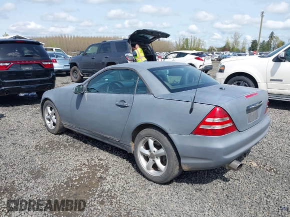 2003 Mercedes-Benz SLK 320 with VIN WDBKK65F63F282132, listed as a IAAI auction lot 41965580 with 166,115 mi miles and . Bid and sale history available at DreamBid. Image 3.