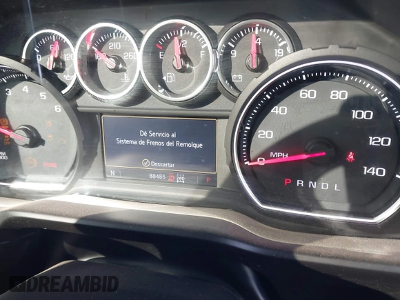 2019 Chevrolet Silverado 1500 LTZ with VIN 3GCUYGED6KG107194, listed as a IAAI auction lot 41316888 with 88,485 mi miles and . Bid and sale history available at DreamBid. Image 7.