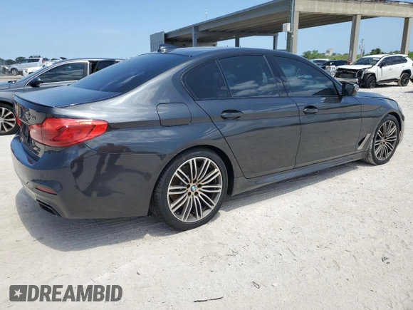 2019 BMW 5 Series M550i xDrive with VIN WBAJB9C56KB288993, listed as a Copart auction lot 57566415 with Not provided miles and Non repairable. Bid and sale history available at DreamBid. Image 3.