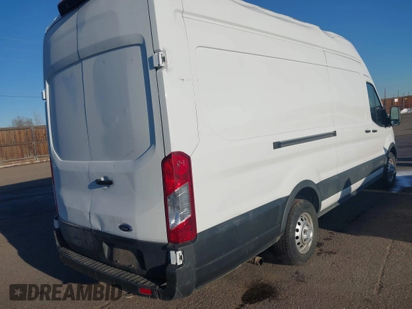 2023 Ford Transit Cargo with VIN 1FTBR3U86PKA39951, listed as a IAAI auction lot 41449397 with 46,883 mi miles and . Bid and sale history available at DreamBid. Image 4.
