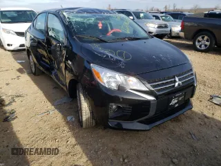 2021 Mitsubishi Mirage ES with VIN ML32FUFJ9MHF06826, listed as a Copart auction lot 66258671 with 2,386 mi miles and Salvage title. Bid and sale history available at DreamBid. Image 1.