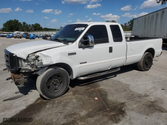 2006 Ford Super Duty F-250 XL with VIN 1FTSX20PX6ED12335, listed as a Copart auction lot 50891845 with 196,720 mi miles and Salvage Title. Bid and sale history available at carsss.com. Image 1.