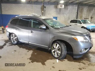 2015 Nissan Pathfinder SV z VIN 5N1AR2MMXFC709279, wystawiony jako Copart lot #59464785 z przebiegiem 92 343 mil mil oraz Szkoda całkowita • Salvage title. Historia ofert i sprzedaży dostępna na DreamBid. Obrazek 4.