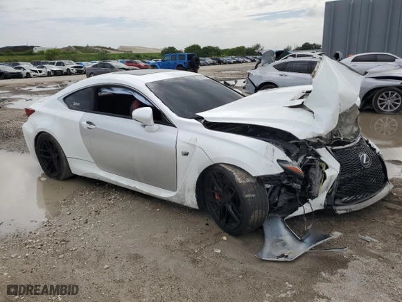 2015 Lexus RC F with VIN JTHHP5BCXF5002142, listed as a Copart auction lot 62619904 with NaN miles and Salvage Title. Bid and sale history available at carsss.com. Image 4.