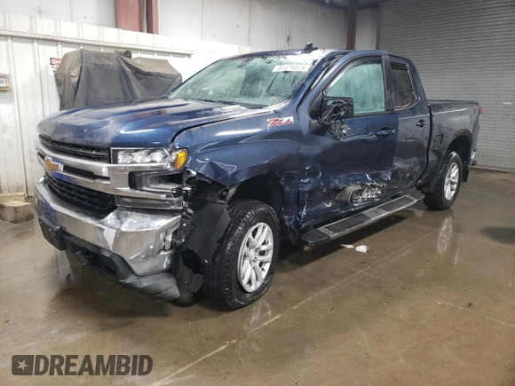 2021 Chevrolet Silverado 1500 LT with VIN 1GCUYDET4MZ393278, listed as a Copart auction lot 84419374 with 47,050 mi miles and Salvage Title. Bid and sale history available at carsss.com. Image 1.
