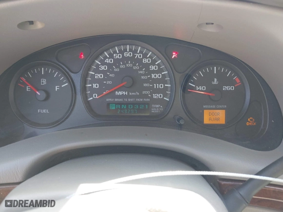 2004 Chevrolet Impala with VIN 2G1WF52E449175581, listed as a IAAI auction lot 42082487 with 249,297 mi miles. Bid and sale history available at carsss.com. Image 7.