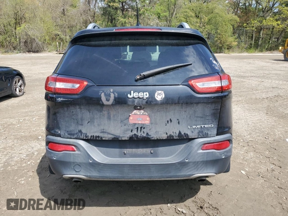 2014 Jeep Cherokee Limited with VIN 1C4PJLDS6EW134220, listed as a Copart auction lot 55585885 with 117,766 mi miles and Clean title. Bid and sale history available at DreamBid. Image 6.