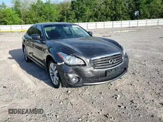 2013 Infiniti M with VIN JN1BY1AR8DM600769, listed as a Copart auction lot 54077445 with 96,498 mi miles and Salvage title. Bid and sale history available at DreamBid. Image 13.