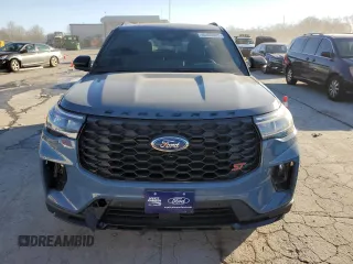 2025 Ford Explorer ST with VIN 1FMWK8GC5SGA19149, listed as a Copart auction lot 46465805 with 2,503 mi miles and Salvage Title. Bid and sale history available at carsss.com. Image 5.