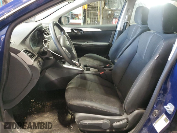 2017 Nissan Sentra S with VIN 3N1AB7APXHY208135, listed as a Copart auction lot 53930135 with 107,589 mi miles and Salvage Title. Bid and sale history available at carsss.com. Image 7.
