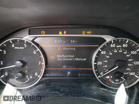 2021 Nissan Altima SV z VIN 1N4BL4DV1MN385337, wystawiony jako Copart lot #50422555 z przebiegiem 111 679 mil mil oraz Szkoda całkowita • Salvage title. Historia ofert i sprzedaży dostępna na DreamBid. Obrazek 9.