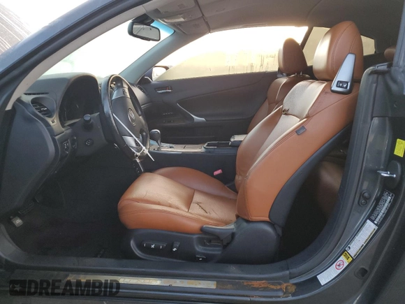 2011 Lexus IS 250 C with VIN JTHFF2C28B2517151, listed as a Copart auction lot 73659584 with Not provided miles and Salvage title. Bid and sale history available at DreamBid. Image 7.