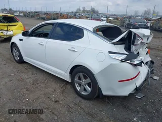 2014 Kia Optima LX with VIN 5XXGM4A71EG313635, listed as a IAAI auction lot 38894516 with 95,852 mi miles. Bid and sale history available at carsss.com. Image 3.