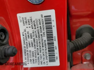 2018 Honda Civic EX with VIN 2HGFC2F7XJH506726, listed as a Copart auction lot 47131355 with 138,263 mi miles and Salvage Title. Bid and sale history available at DreamBid. Image 12.