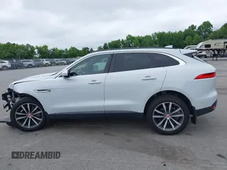 2019 Jaguar F-Pace 25t Prestige with VIN SADCK2GX3KA602396, listed as a IAAI auction lot 42377936 with 58,274 mi miles and . Bid and sale history available at DreamBid. Image 14.