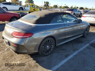 2017 Mercedes-Benz C 300 with VIN WDDWK4JB9HF444987, listed as a Copart auction lot 83881354 with 22,000 mi miles and Salvage Title. Bid and sale history available at DreamBid. Image 3.